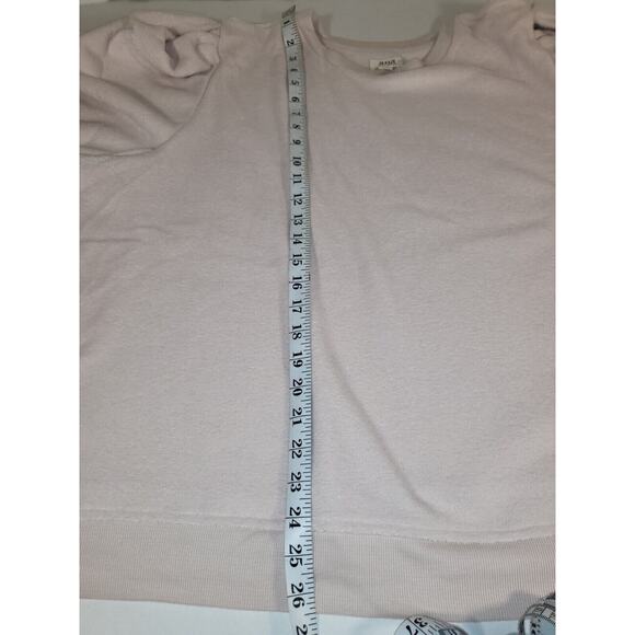 A.n.a Womens Sweater 4xl Pink Puff Sleeve Fleece 3/4 Round Neck Officewear - Picture 11 of 13